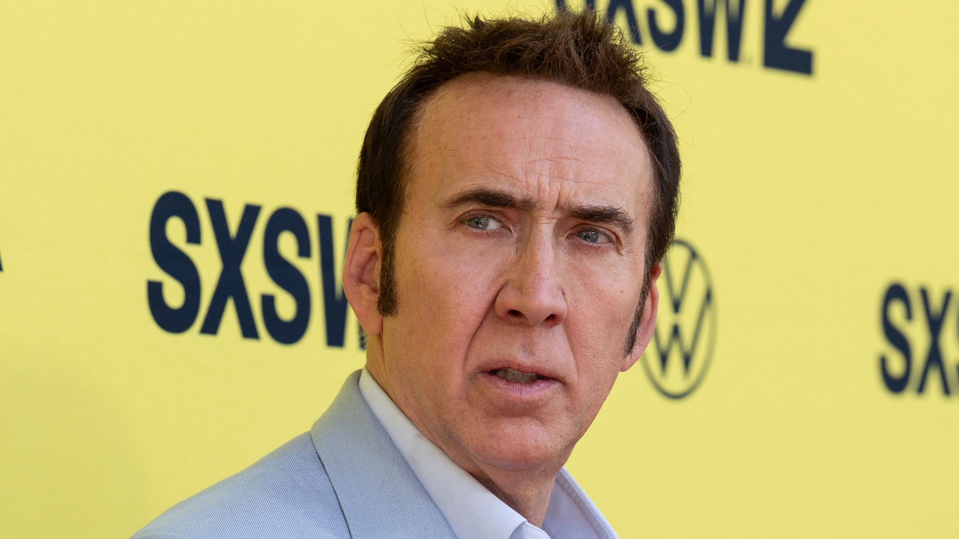 US actor Nicholas Cage attends the "Arcadian" world premiere at the Paramount Theatre on March 11, 2024 in Austin, Texas
