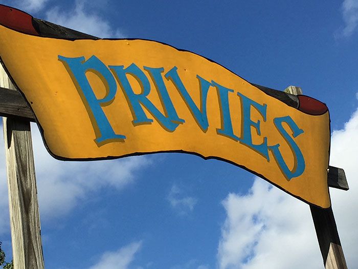 Renaissance Festival restrooms