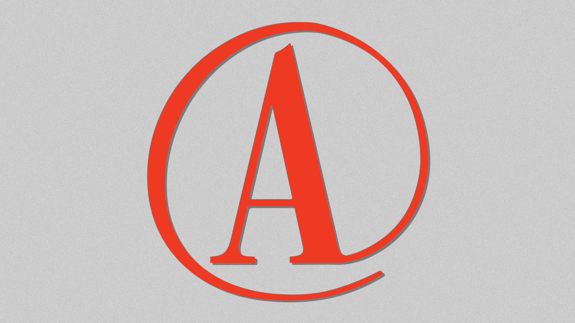 Illustration of The Atlantic "A" logo stylized as an "@" symbol.