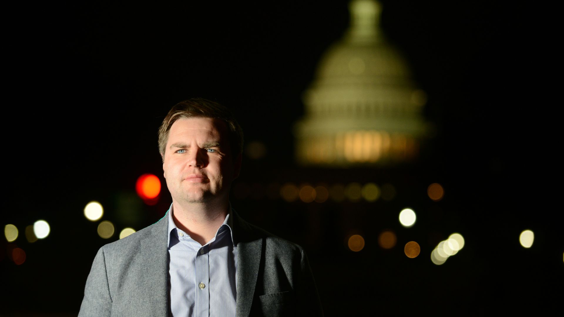 J.D. Vance, author of the book "Hillbilly Elegy," poses for a portrait photograph near the US Capitol building in Washington, D.C., January 27, 2017.