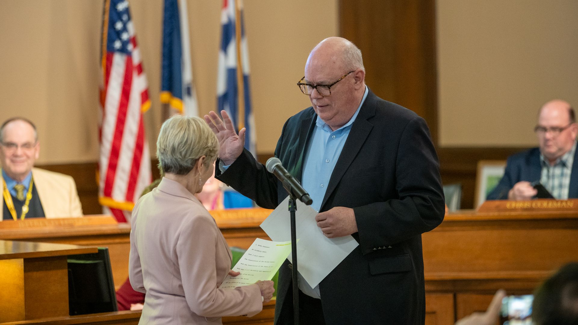 A photo of Des Moines City Councilperson Mike Simonson. 