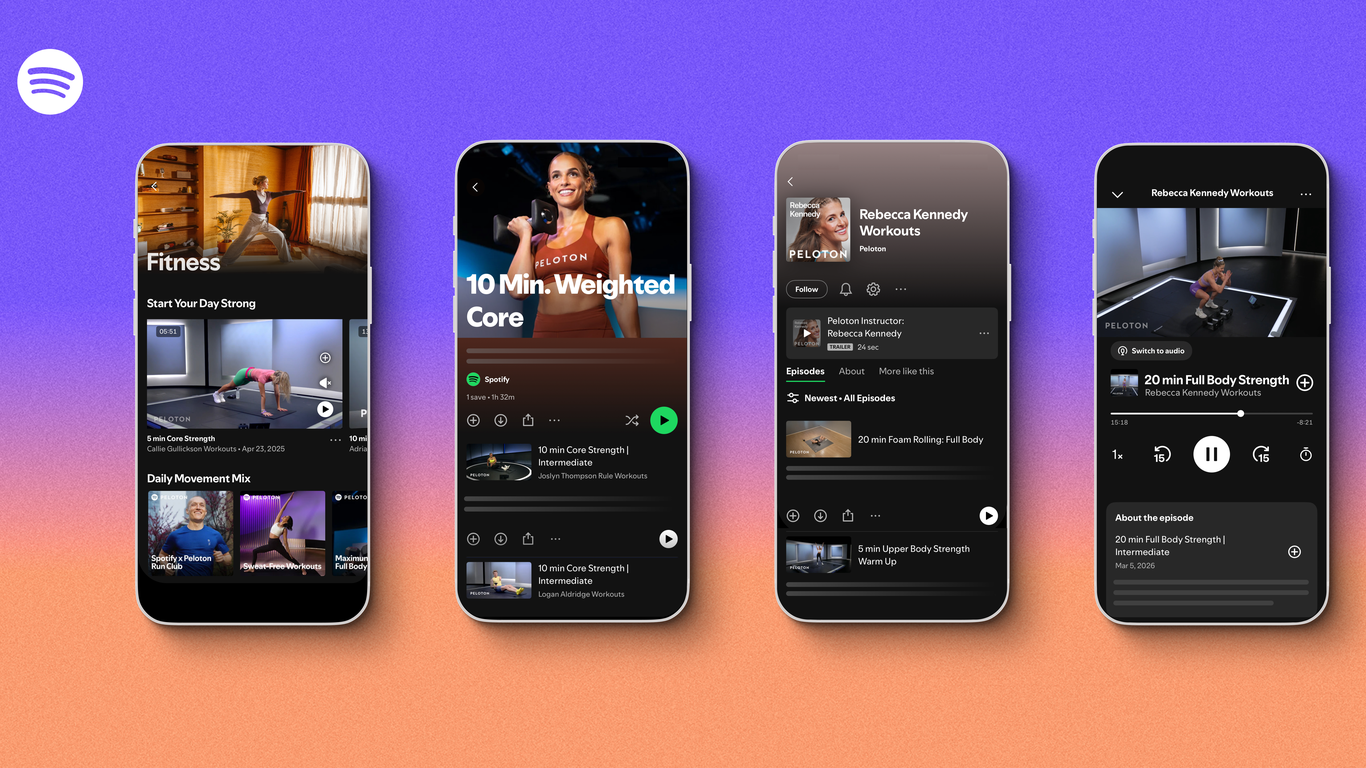 axios.com - Kelly Tyko - Spotify adds Peloton workouts in fitness expansion
