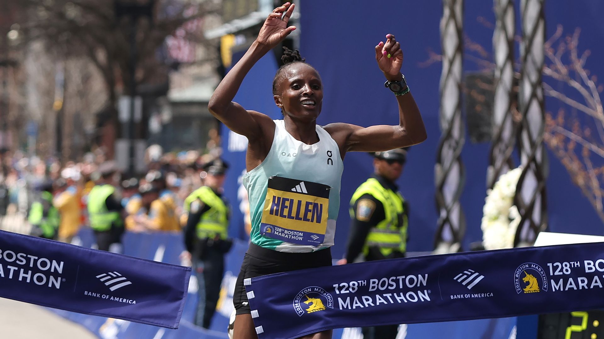 Boston Marathon winner Hellen Obiri talks tech habits - Axios Boston