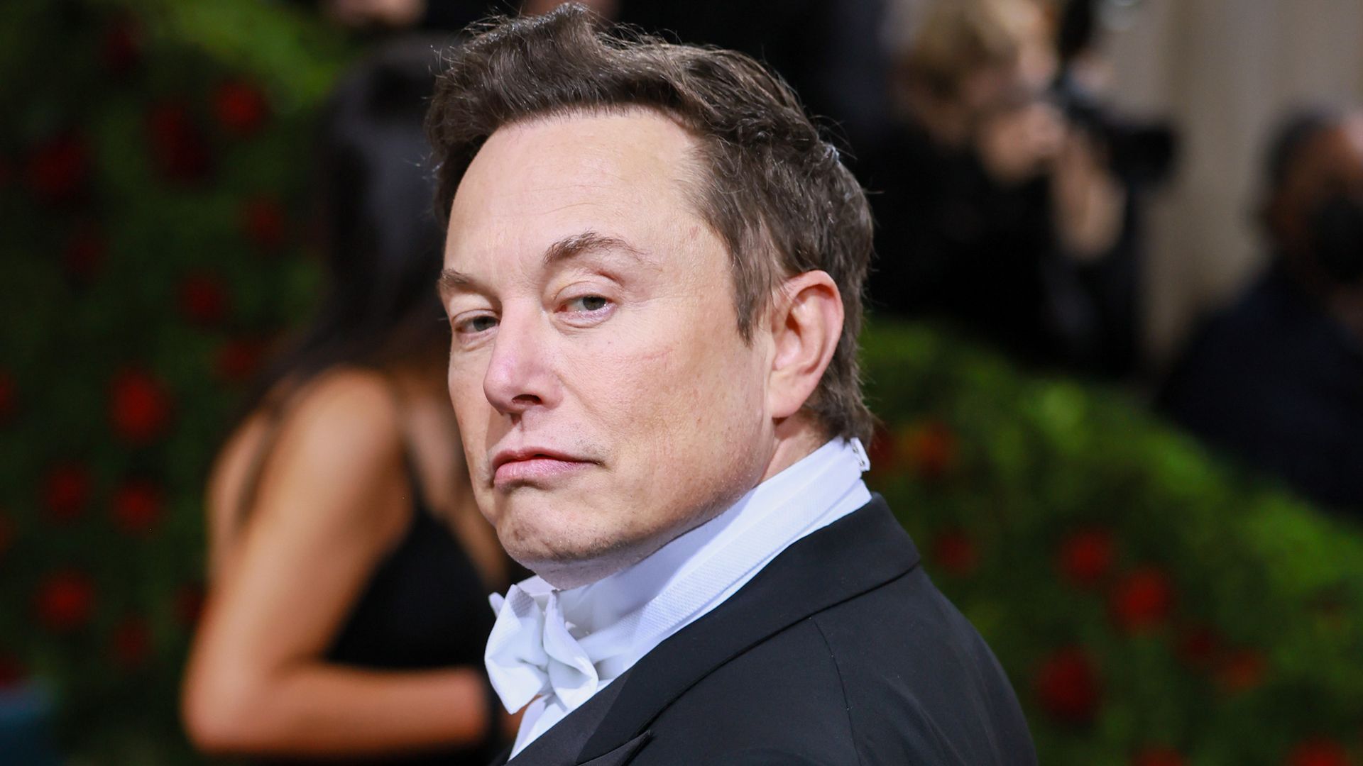 Elon Musk at the MET Gala.