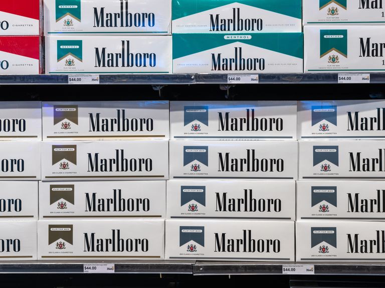 cigarettes in a row Smoking cigarettes in the U.S. hits all-time low