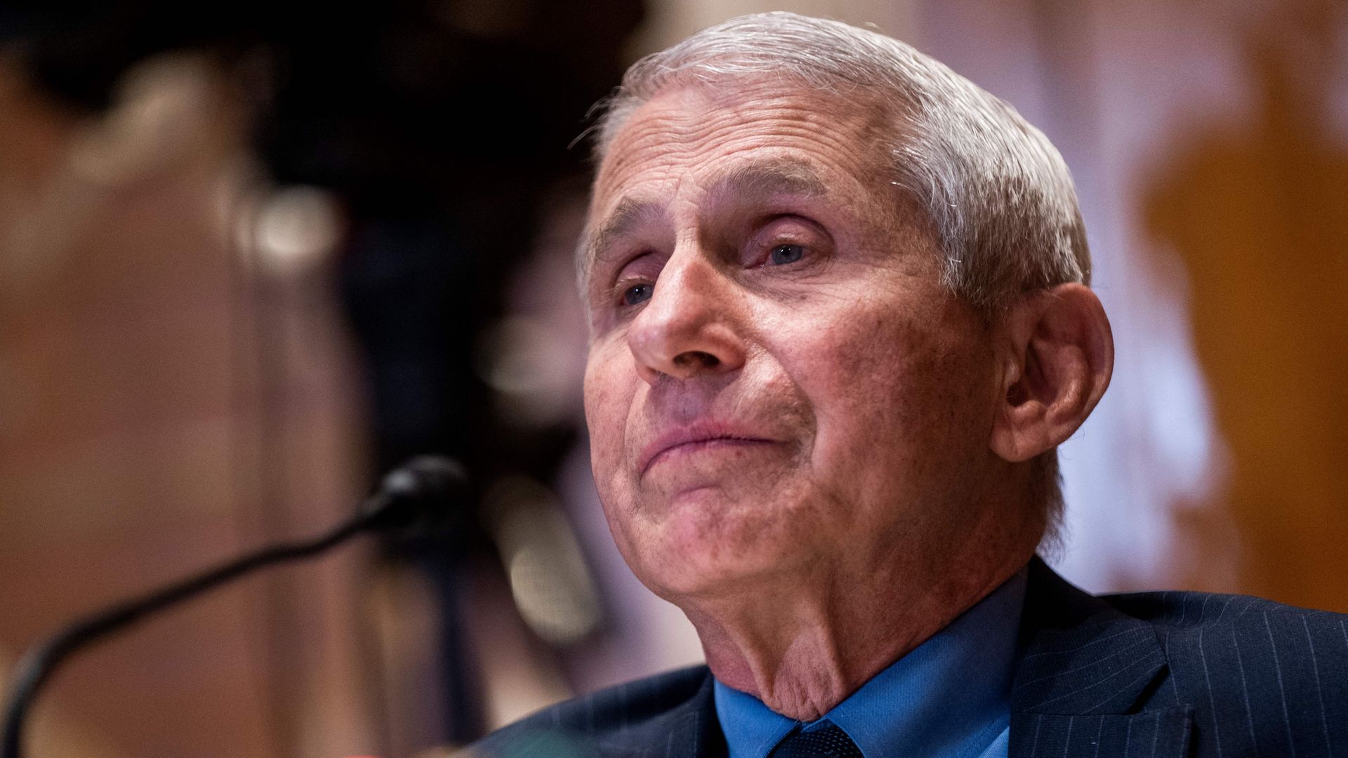 Dr. Anthony Fauci testifies during a Senate hearing.