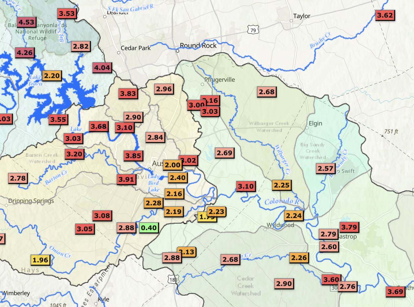 Flooding closes over 100 crossings in Austin