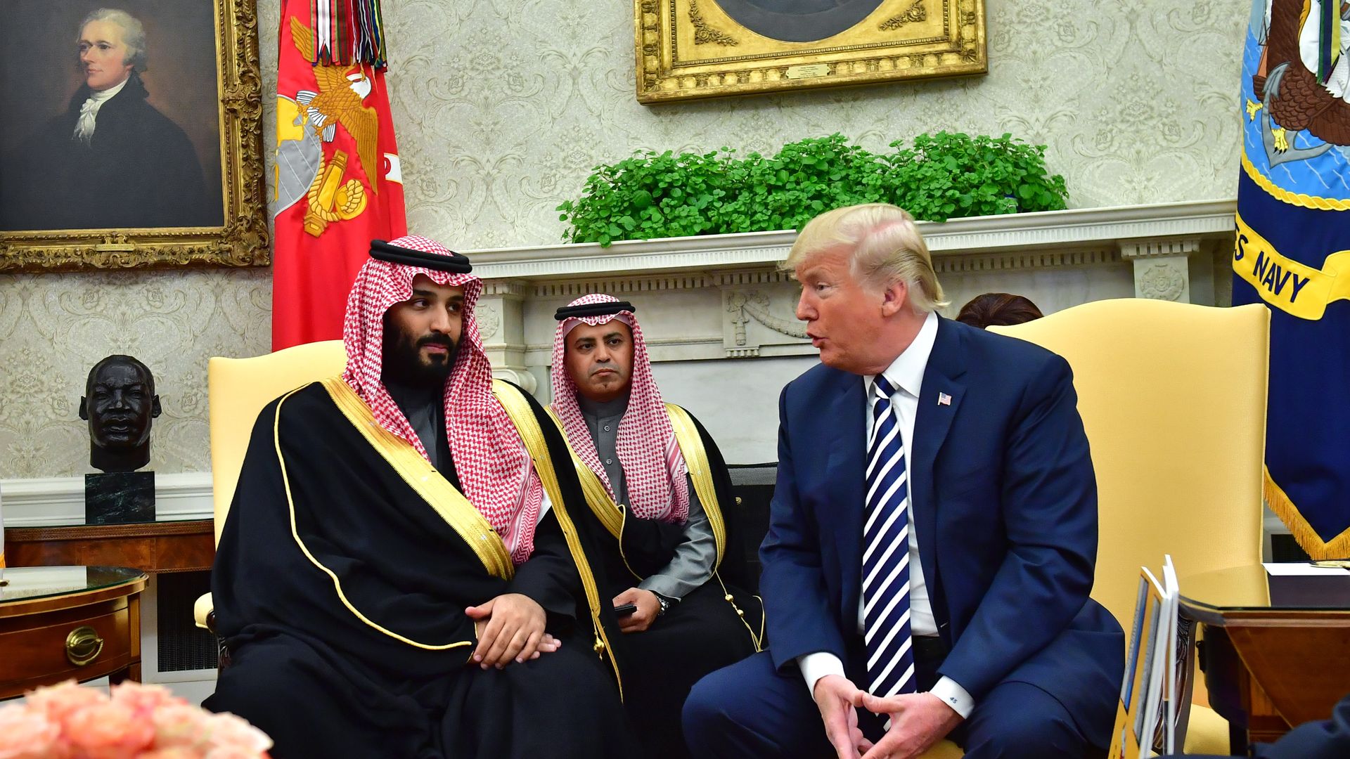 Trump with Saudi crown prince