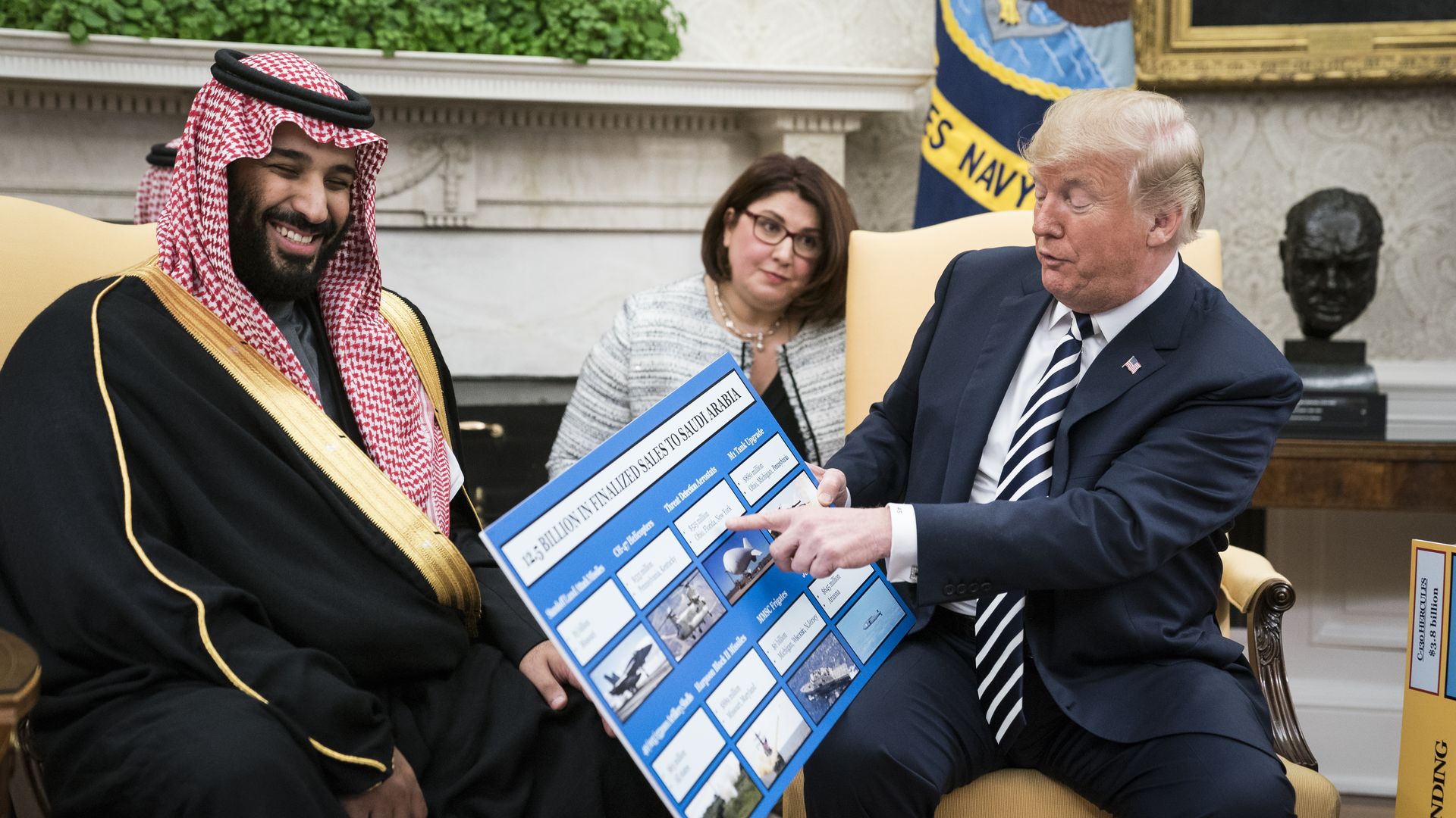 Trump with MBS