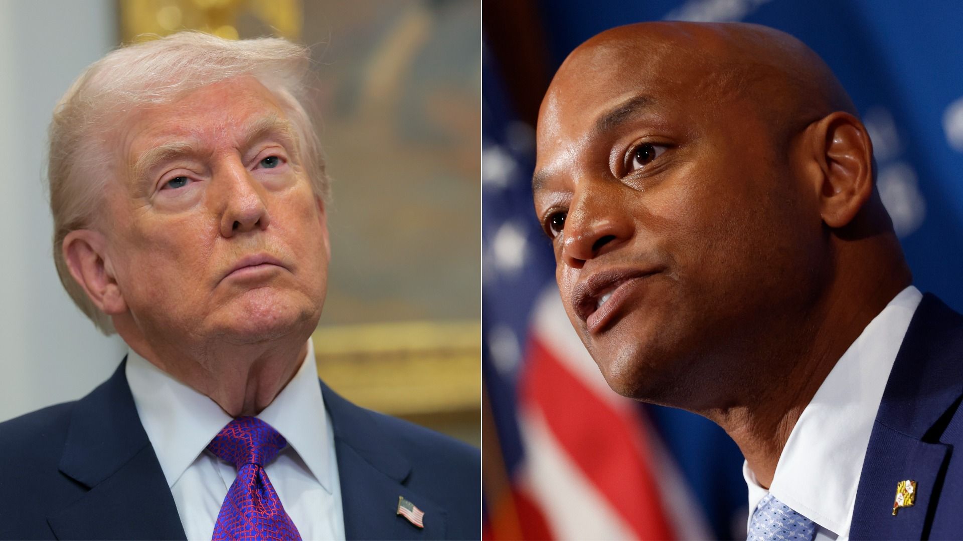 President Trump and Gov. Moore side-by-side in a photo collage