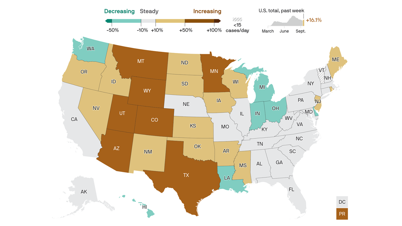 Coronavirus cases rise in 22 states, including Texas and Arizona