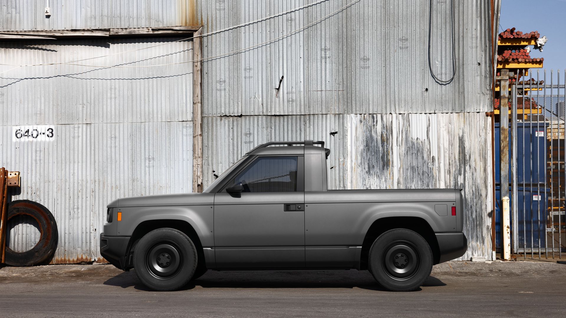 An electric pickup truck made by startup Slate 