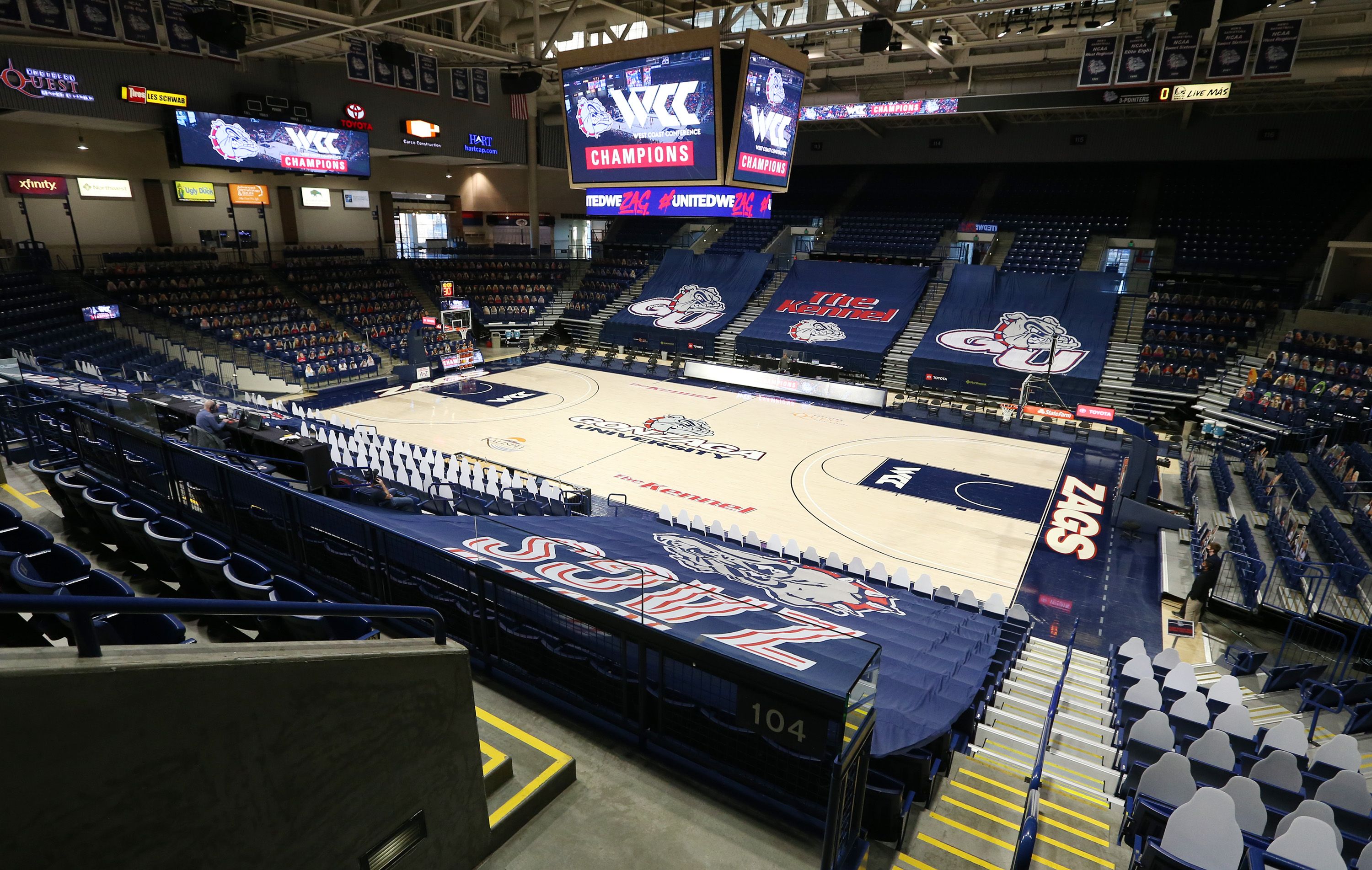 empty gonzaga gym