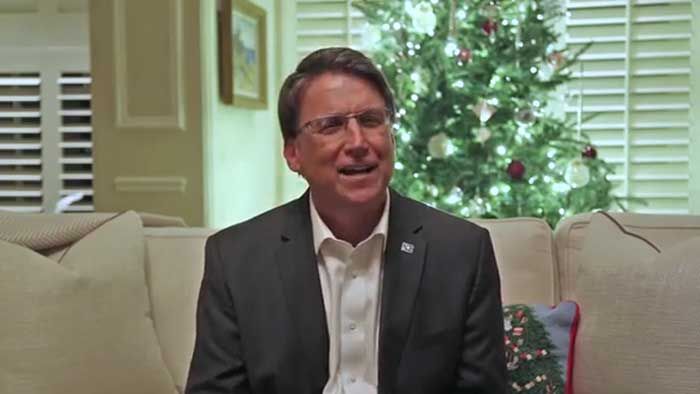 Screenshot image from McCrory's concession video