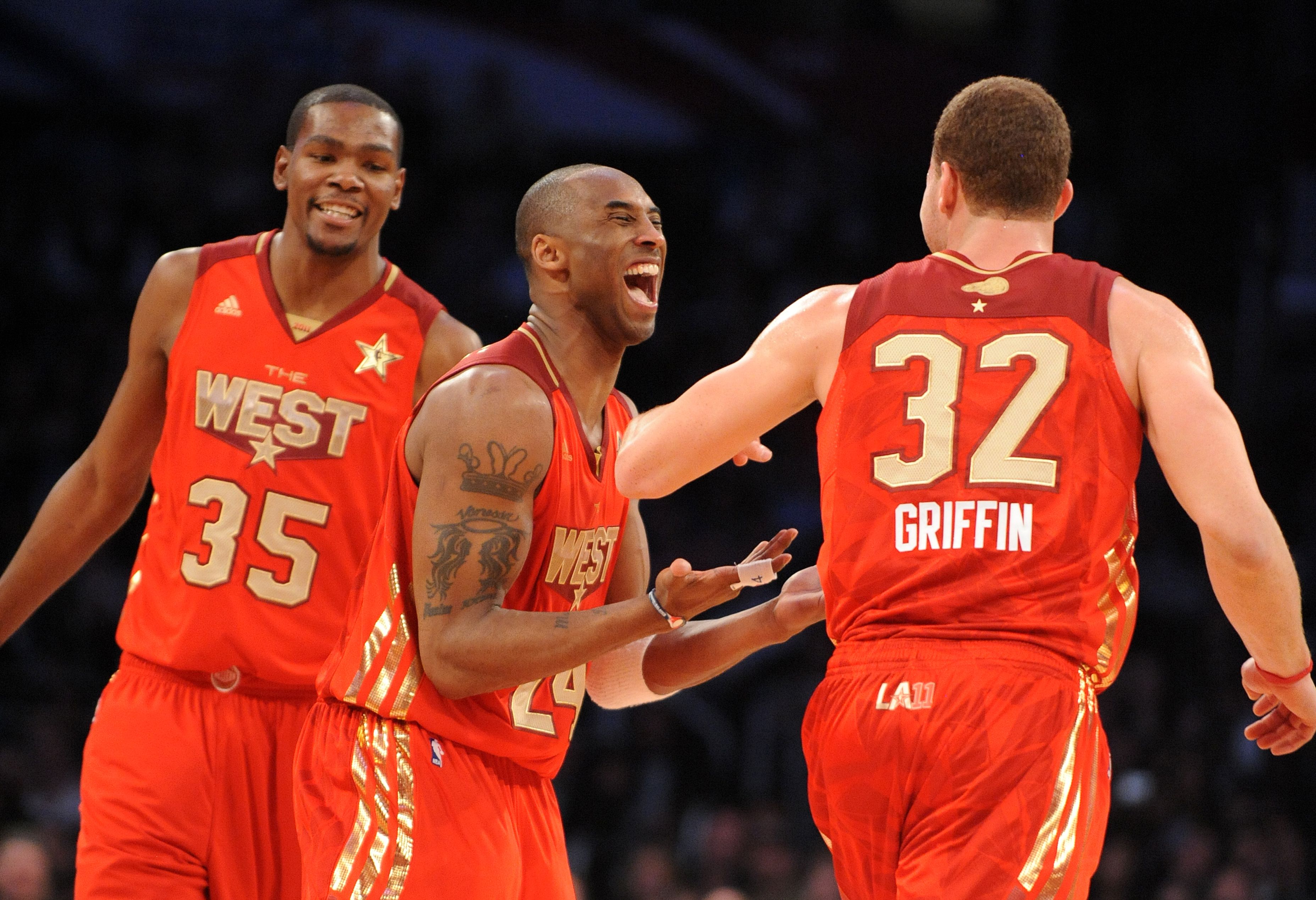 Kobe Bryant laughing