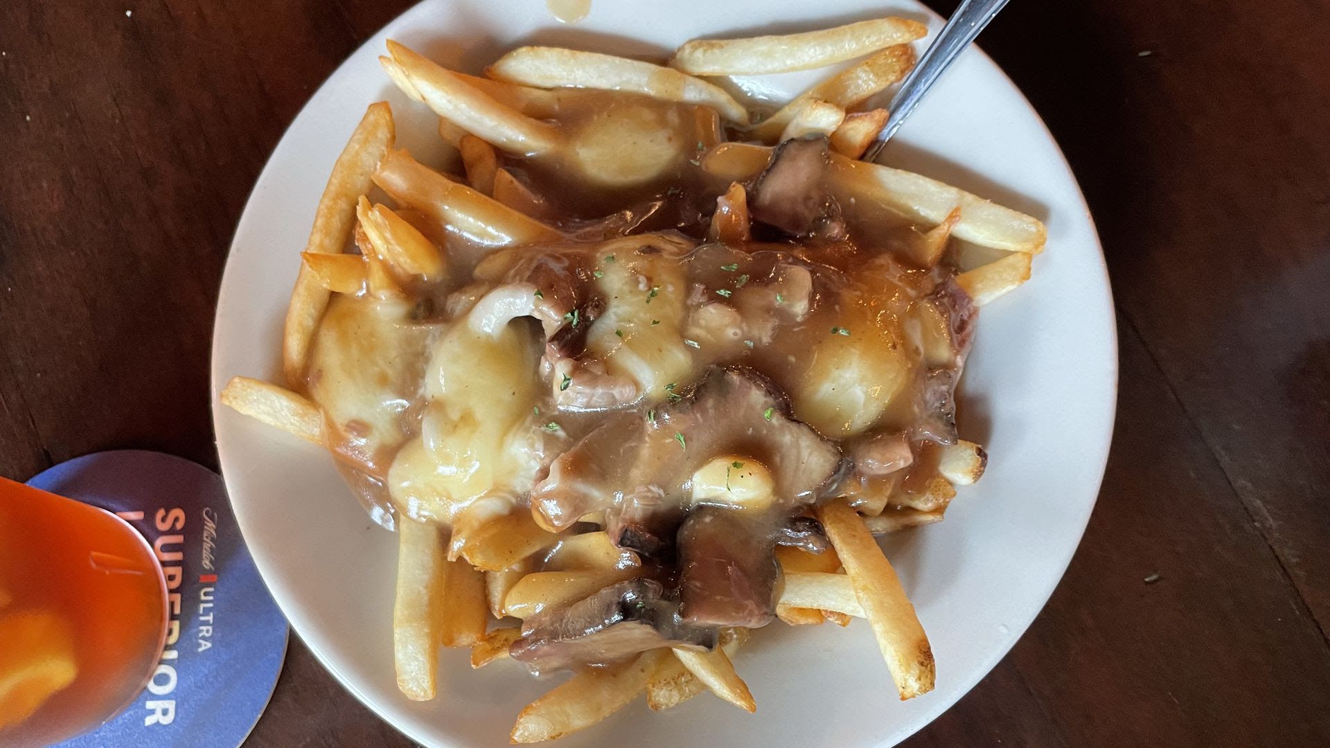 A plate of poutine from Des Moines' Angry Goldfish Pub & Eatery.