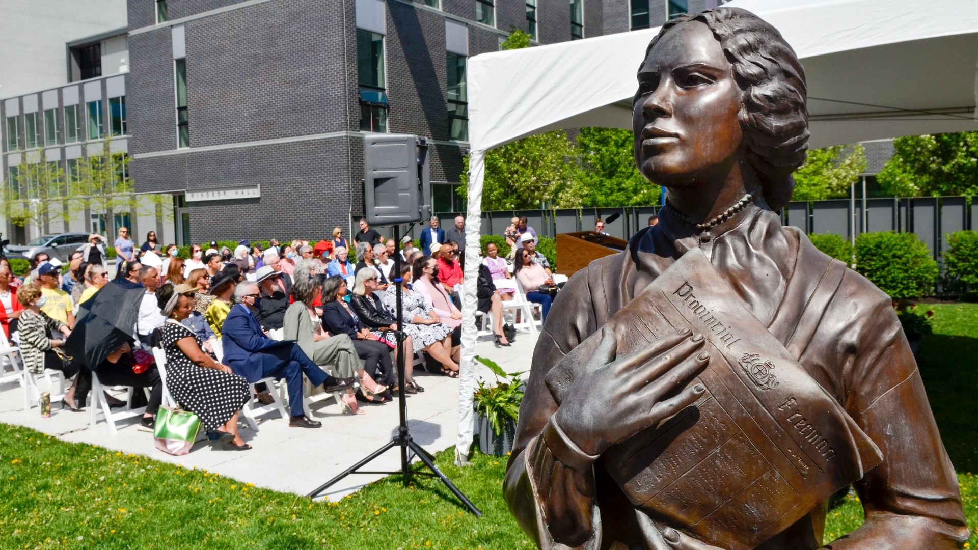 Mary Ann Shadd Cary statue.