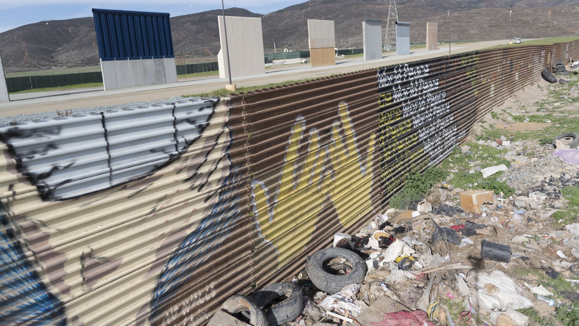 Border wall prototypes