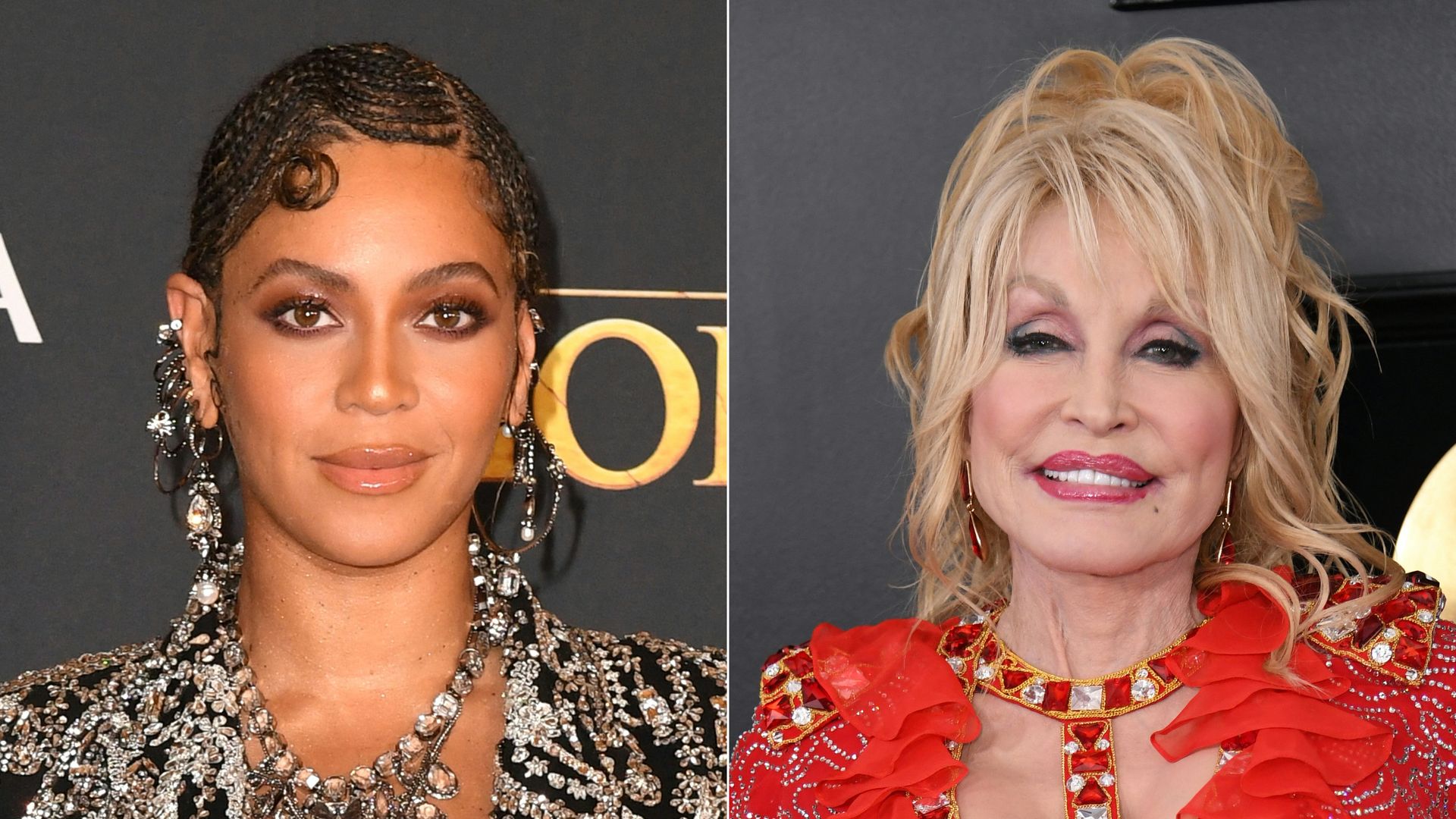 Photos of Beyonce and Dolly Parton