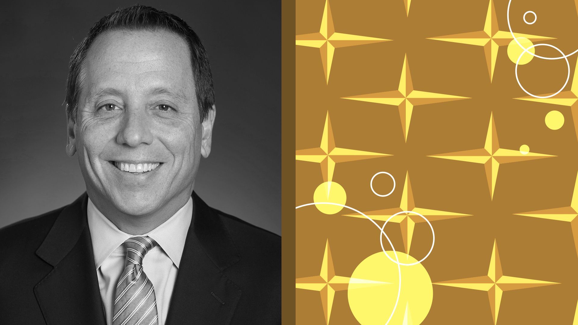 Photo illustration of Seattle Mariners' head of marketing Kevin Martinez.