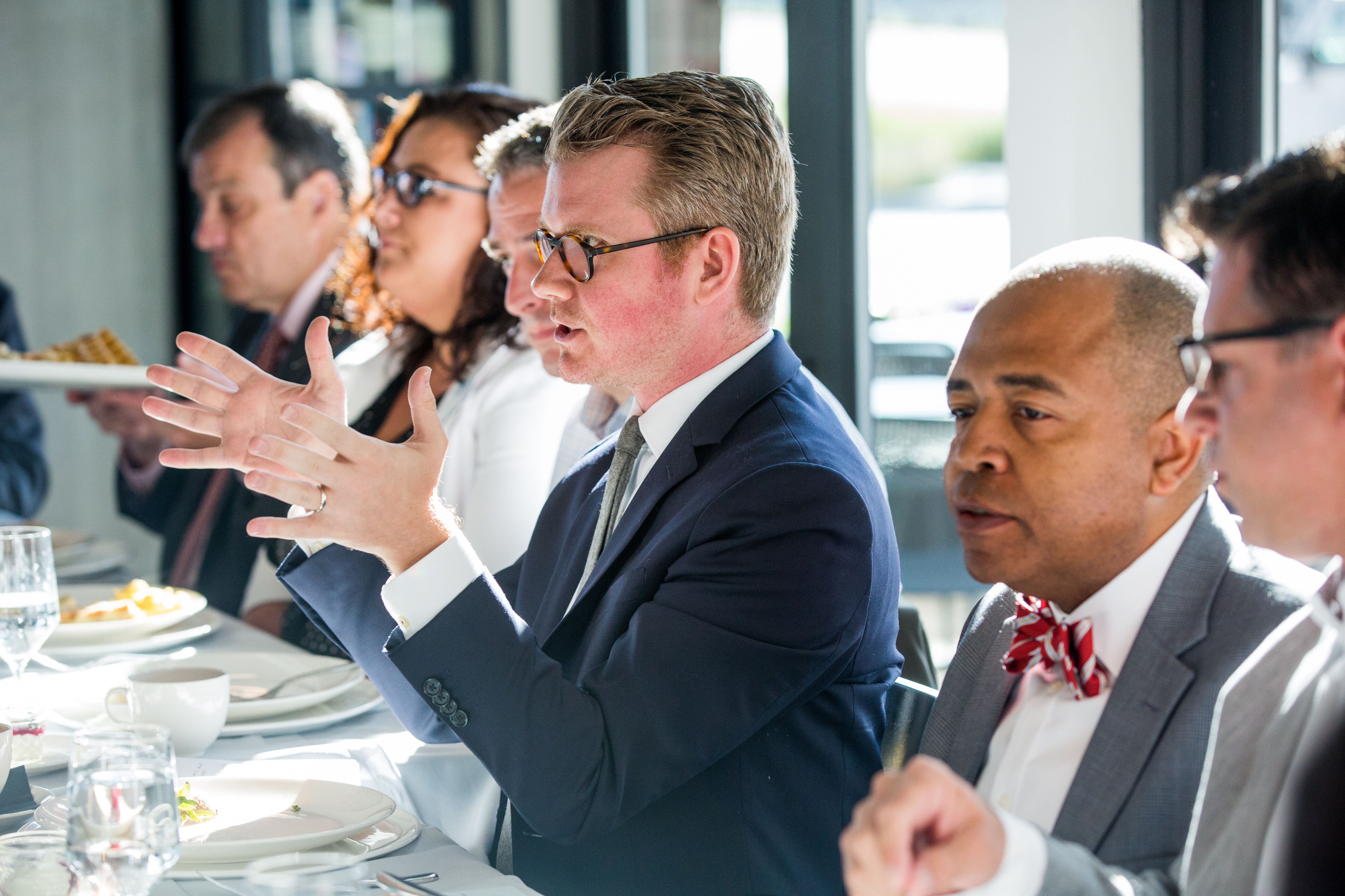 Axios' Sam Baker in conversation with local health care leaders.