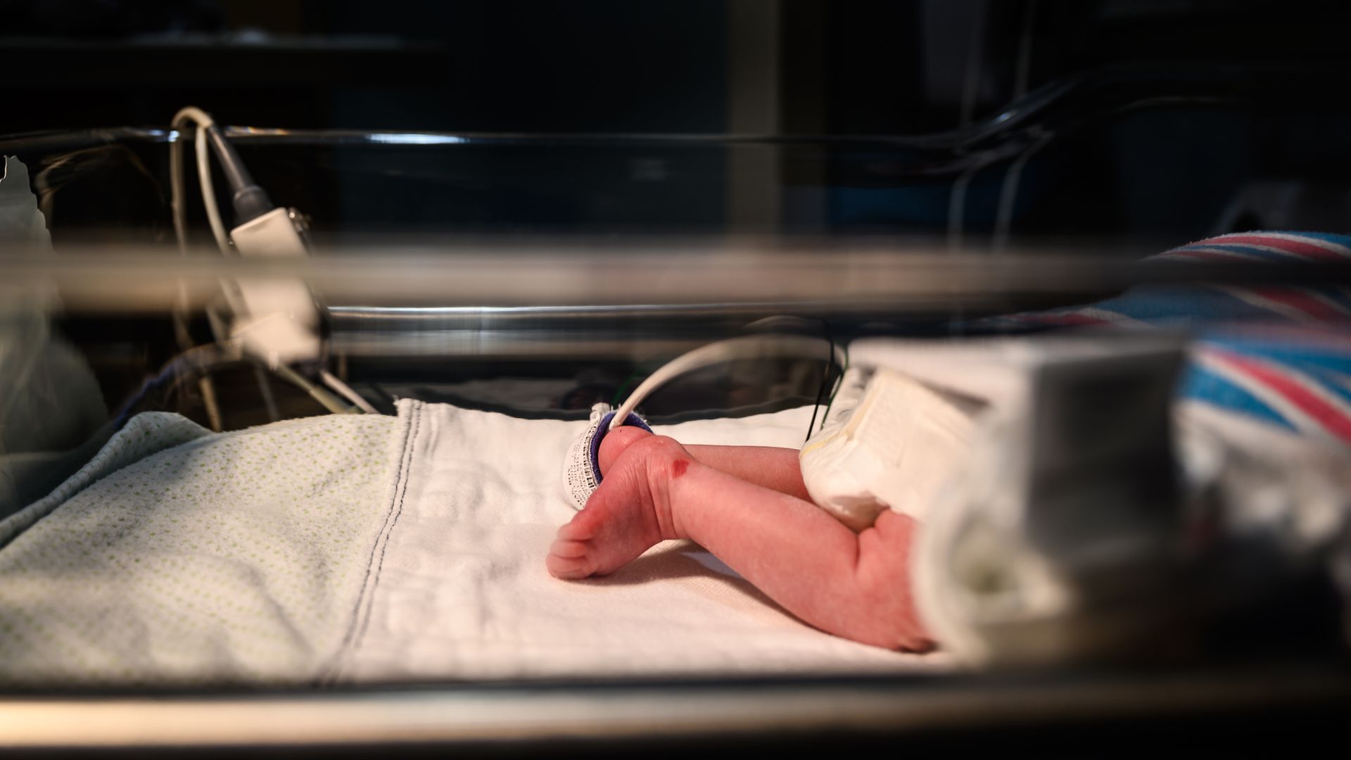 A baby boy is monitored for opioid withdrawal inside a Charleston, W.Va.