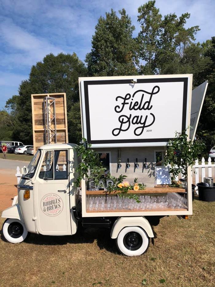 You can rent a vintage, fullservice mobile bar with 7 taps and