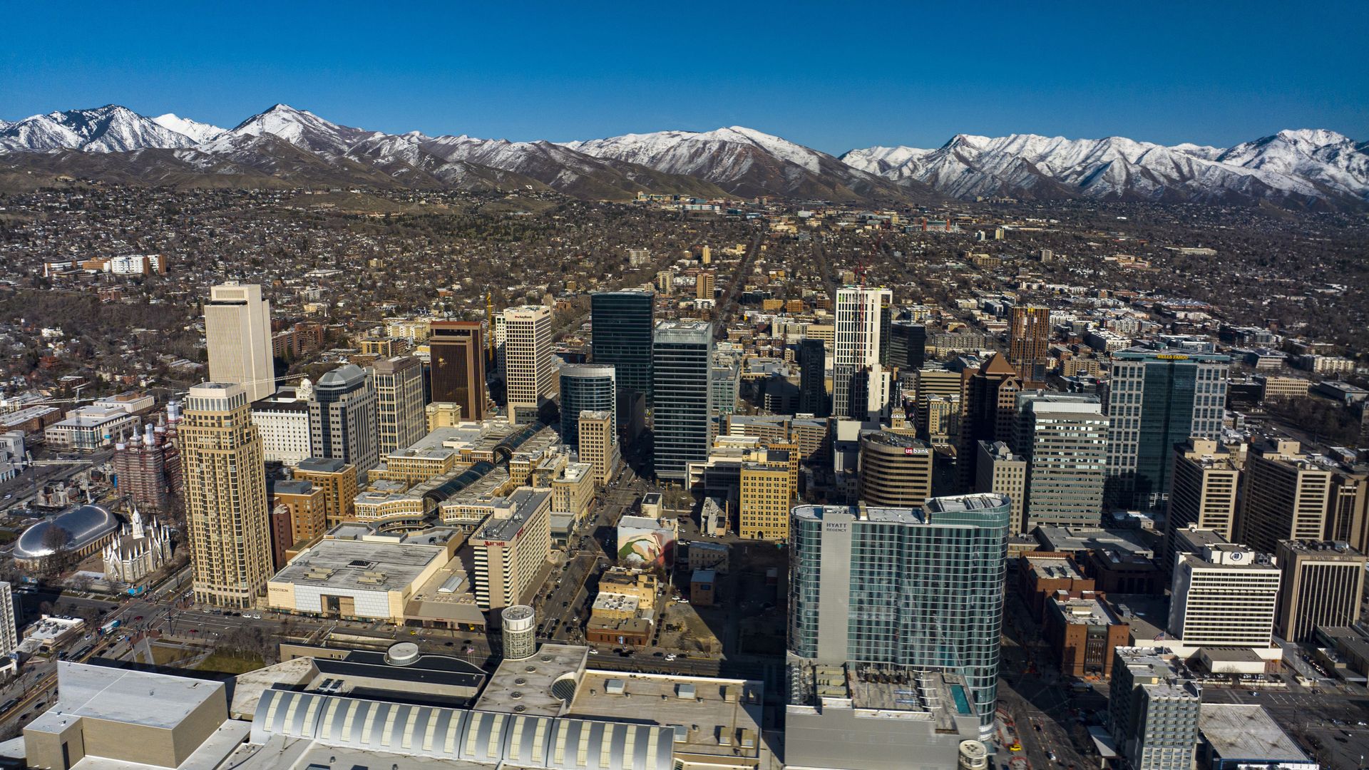 Downtown Salt Lake City.