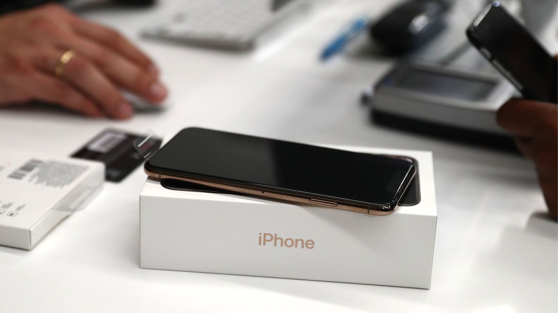 An iPhone