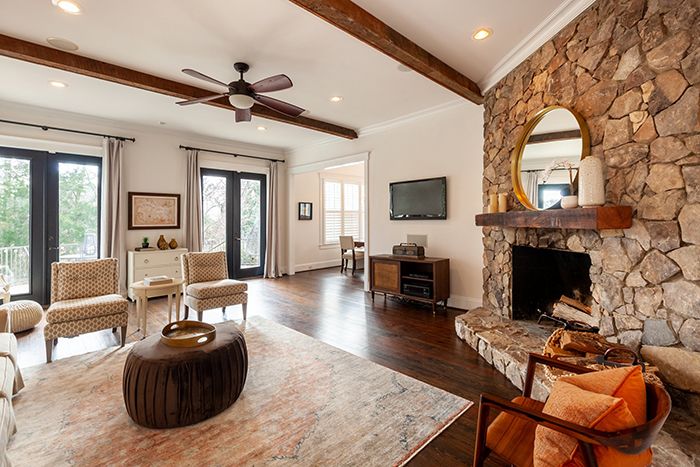latoya evans home tour south charlotte stairs and book cases