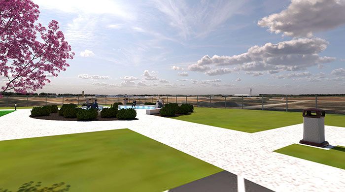 View looking southeast. Rendering courtesy of Charlotte Douglas International Airport