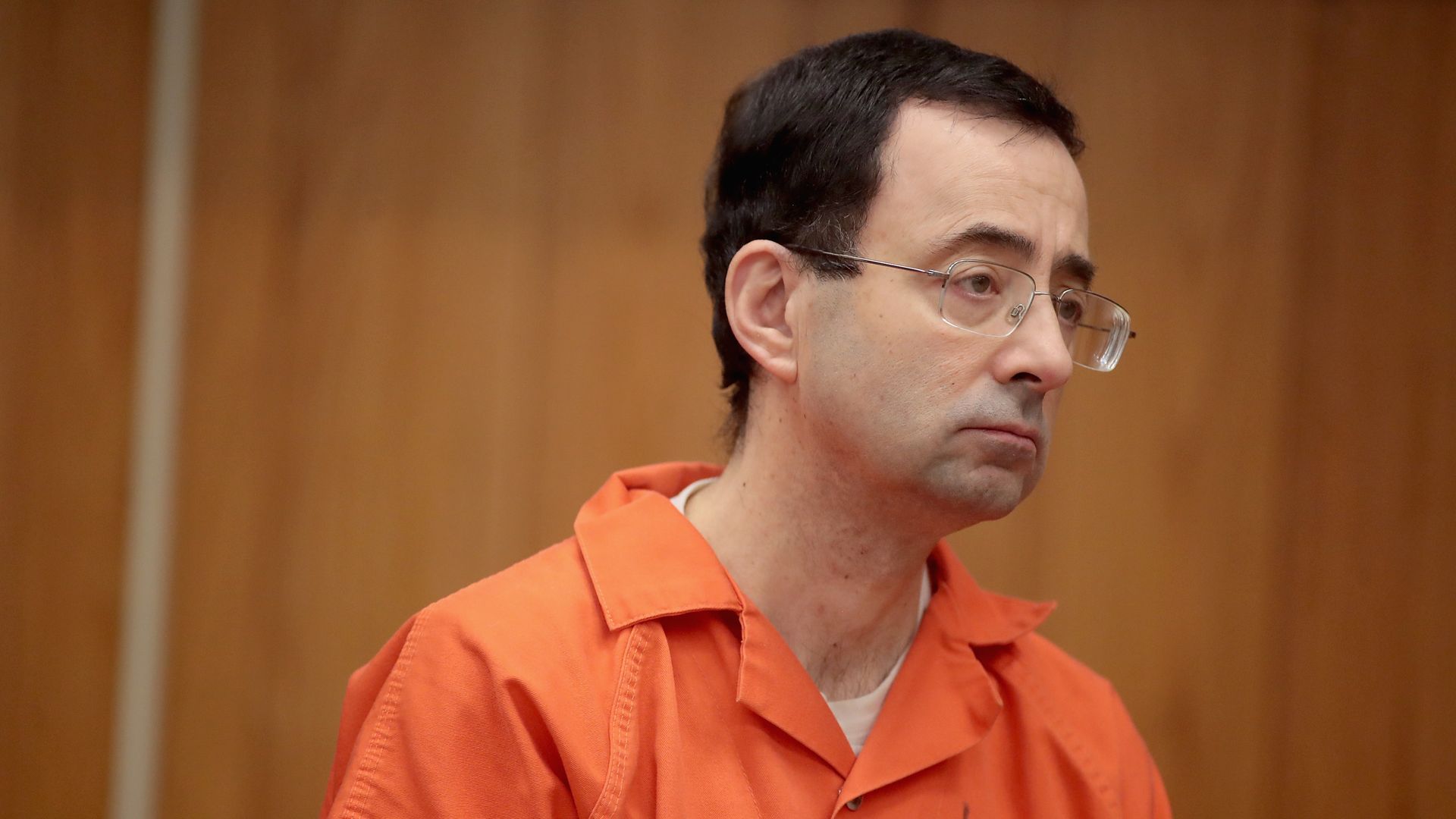 Former Michigan State University and USA Gymnastics doctor Larry Nassar in Charlotte, Michigan, in 2018.