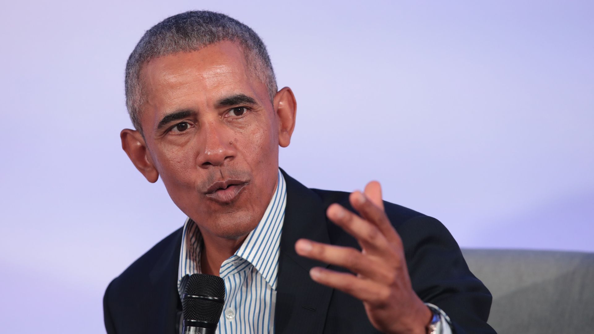 Barack Obama speaks at the Obama Foundation
