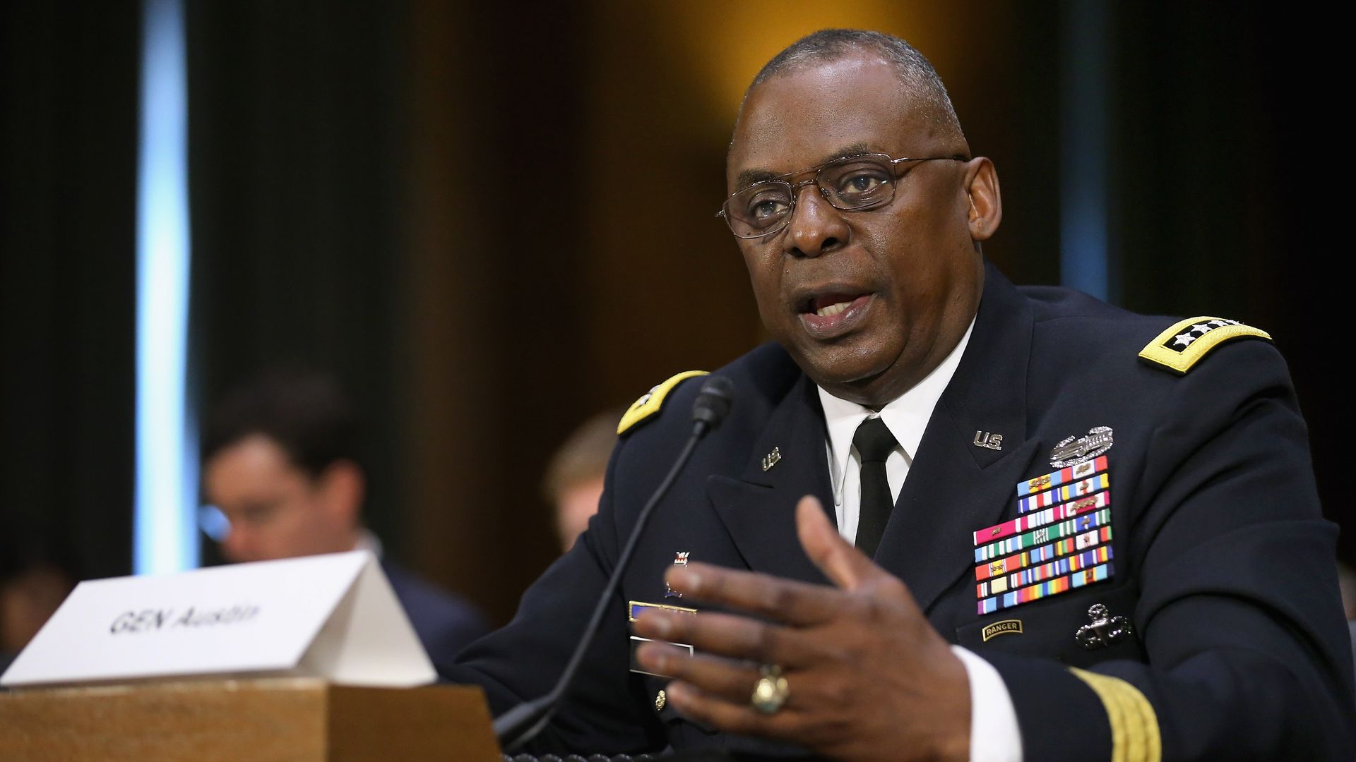 Gen. Lloyd Austin III, commander of U.S. Central Command, testifies before the Senate Armed Services Committee about ongoing U.S. military operations. Photo: Chip Somodevilla/Getty Images
