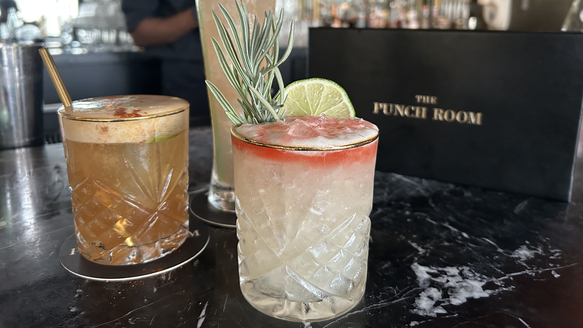 Drinks at The Punch Room.