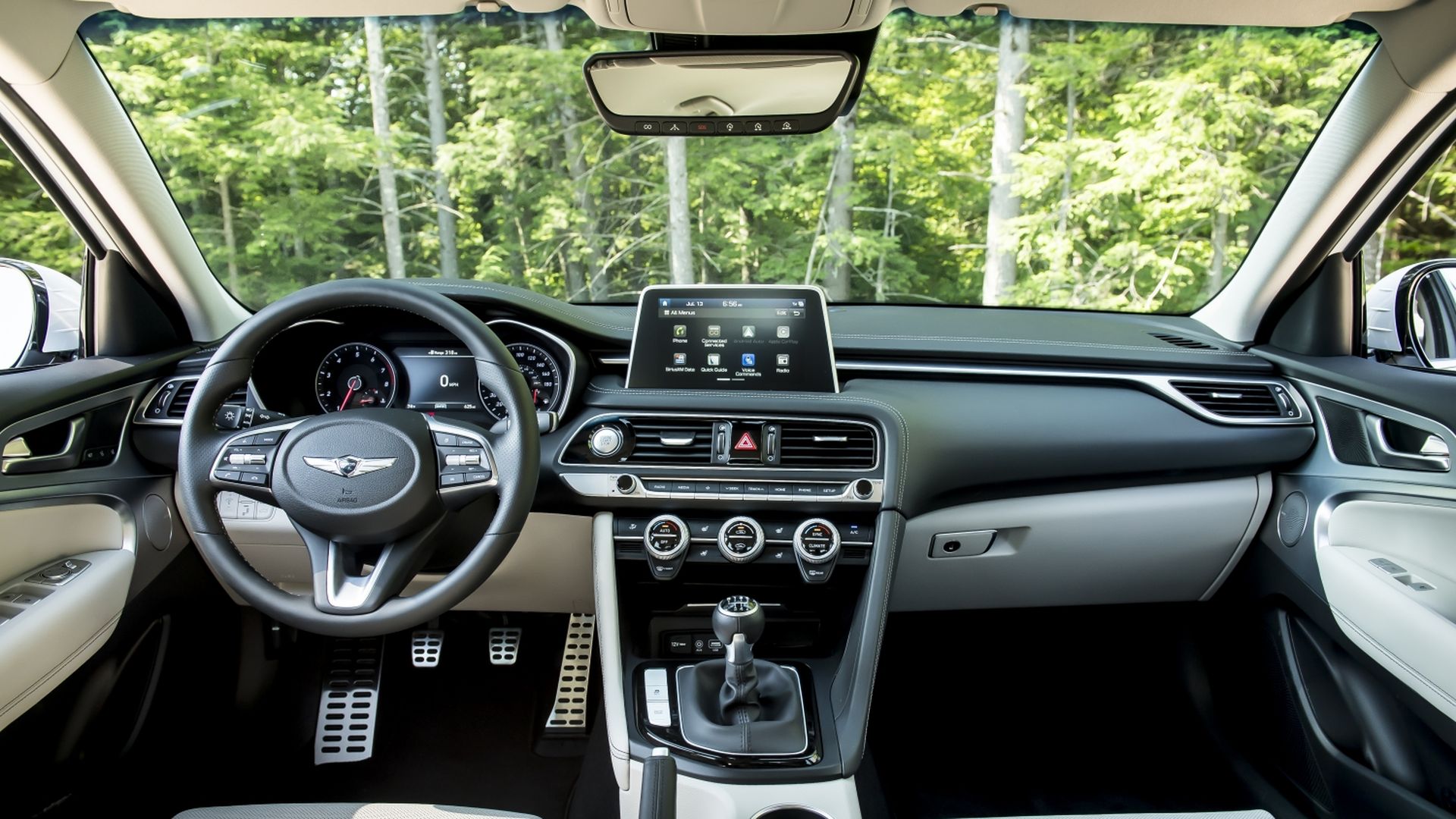 Image of the interior of a Genesis G70 sedan