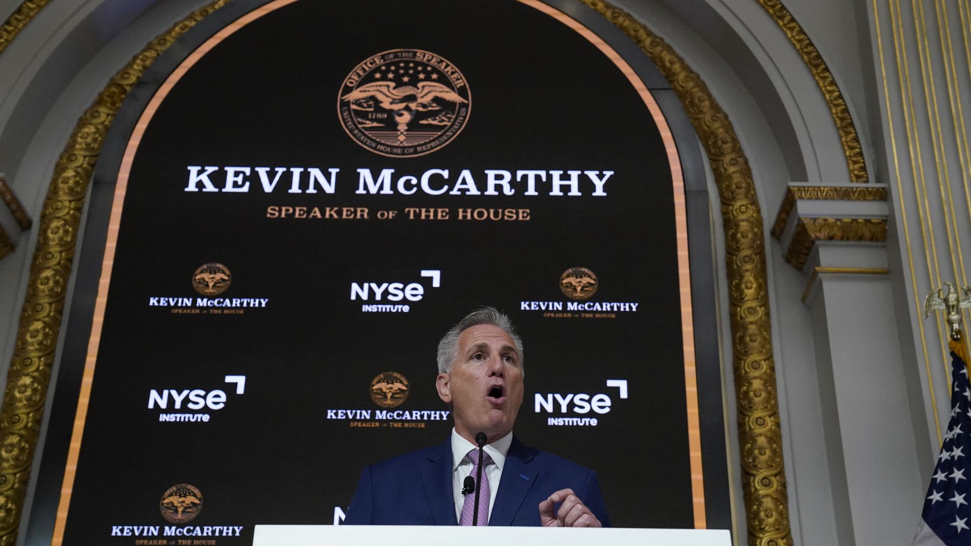 Kevin McCarthy giving a speech