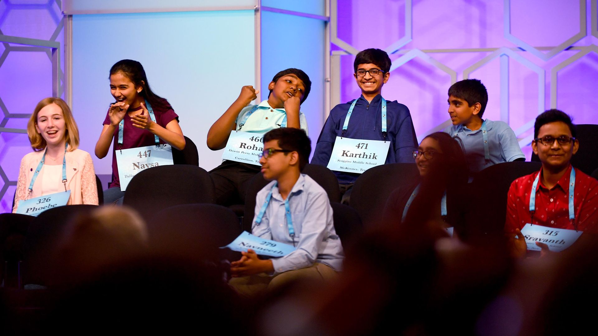 Championship spellers in last year's competition