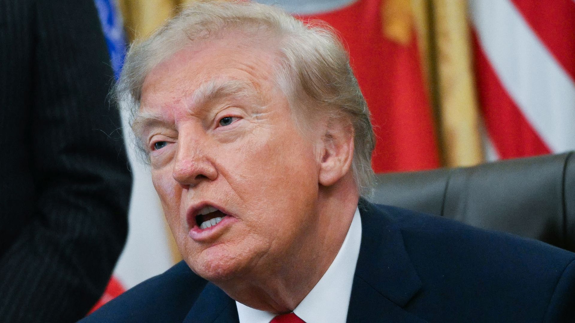 President Trump speaks about children's investment accounts in the Oval Office at the White House.