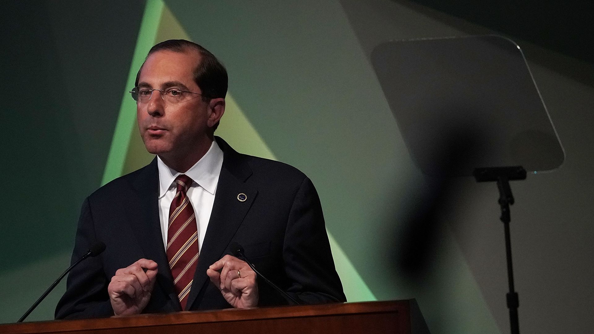 HHS Secretary Alex Azar delivers a speech