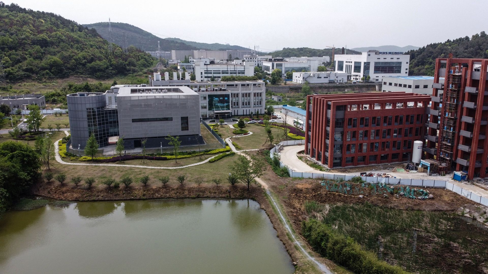 The Wuhan Institute of Virology in China's central Hubei province on April 17.