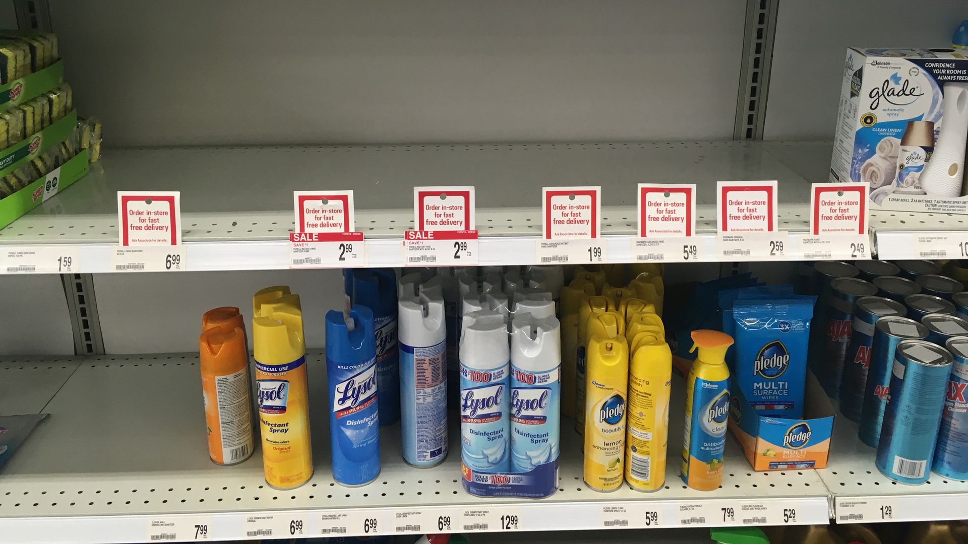 hand sanitizer sold out