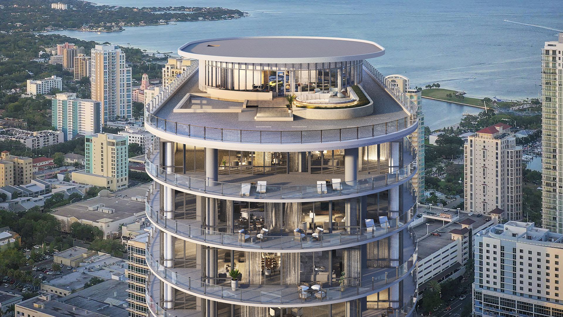 A rendering of The Residences at 400 Central.