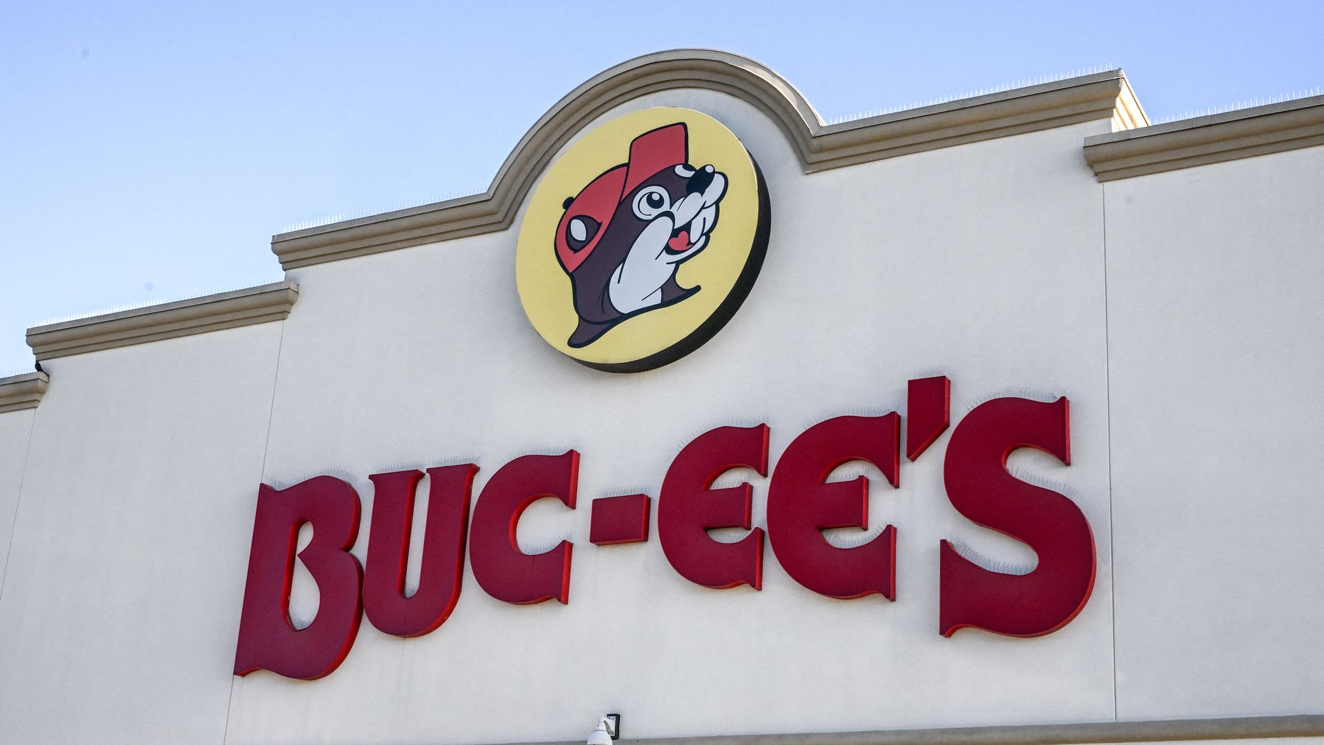 The Buc-ee's gas station and convenience store logo. Photo: Ronaldo Schemidt/AFP via Getty Images