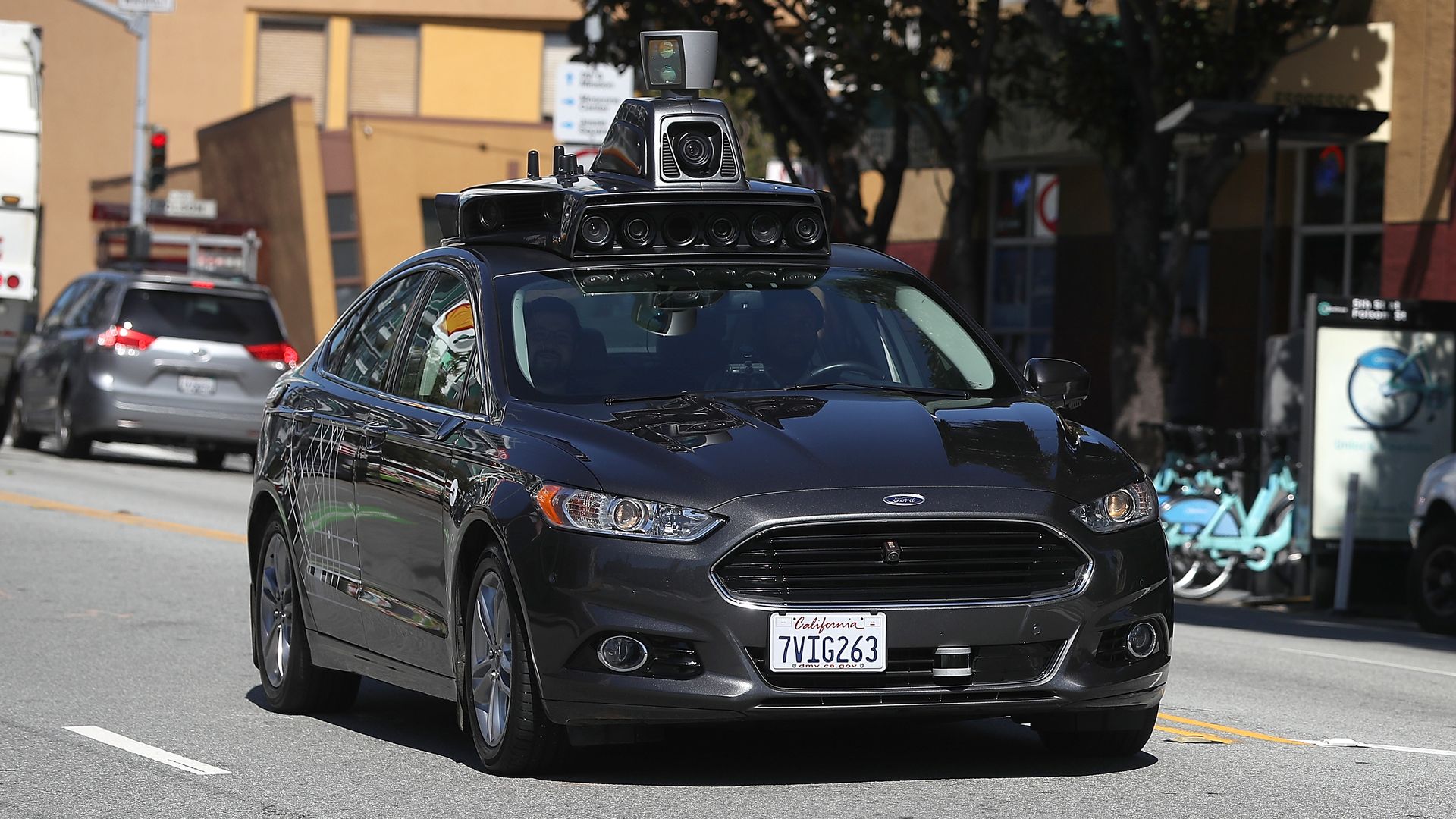 Image of Uber self-driving test vehicle