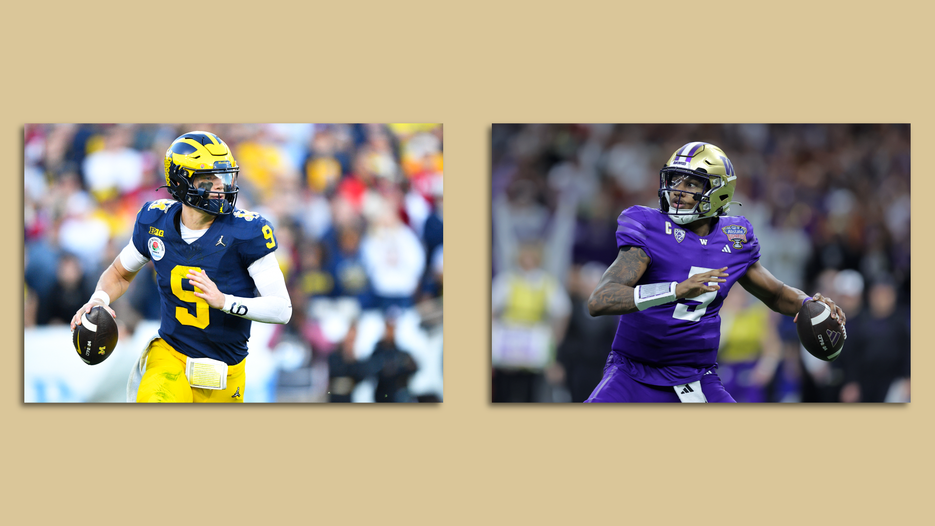 JJ McCarthy and Michael Penix Jr. 