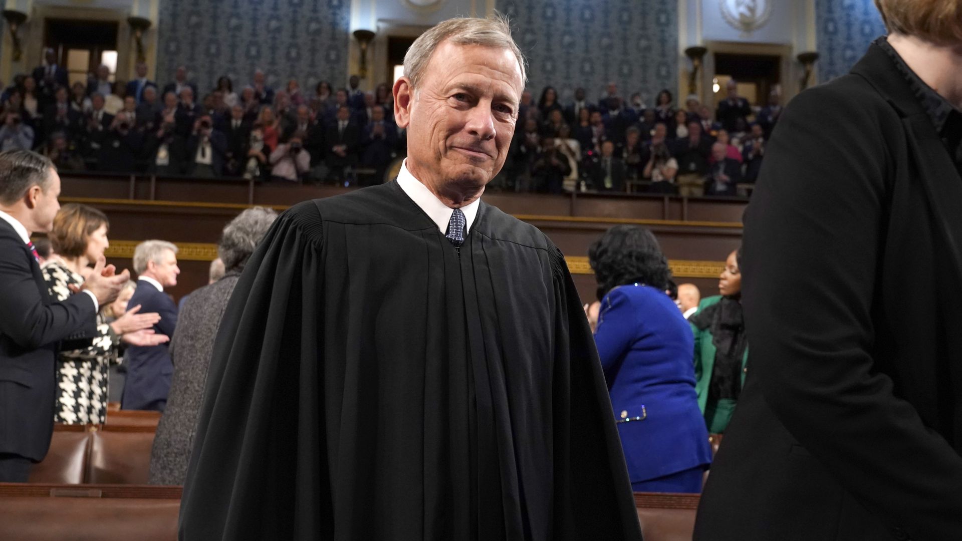 Chief Justice of the United States John Roberts attends the State of the Union address on February 7, 2023 in the House Chamber of the U.S. Capitol in Washington, DC. The