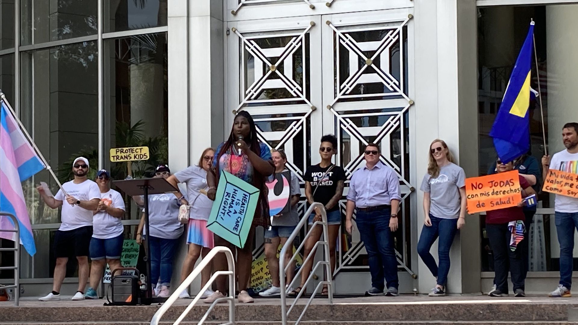 Picture of transgender rights advocates
