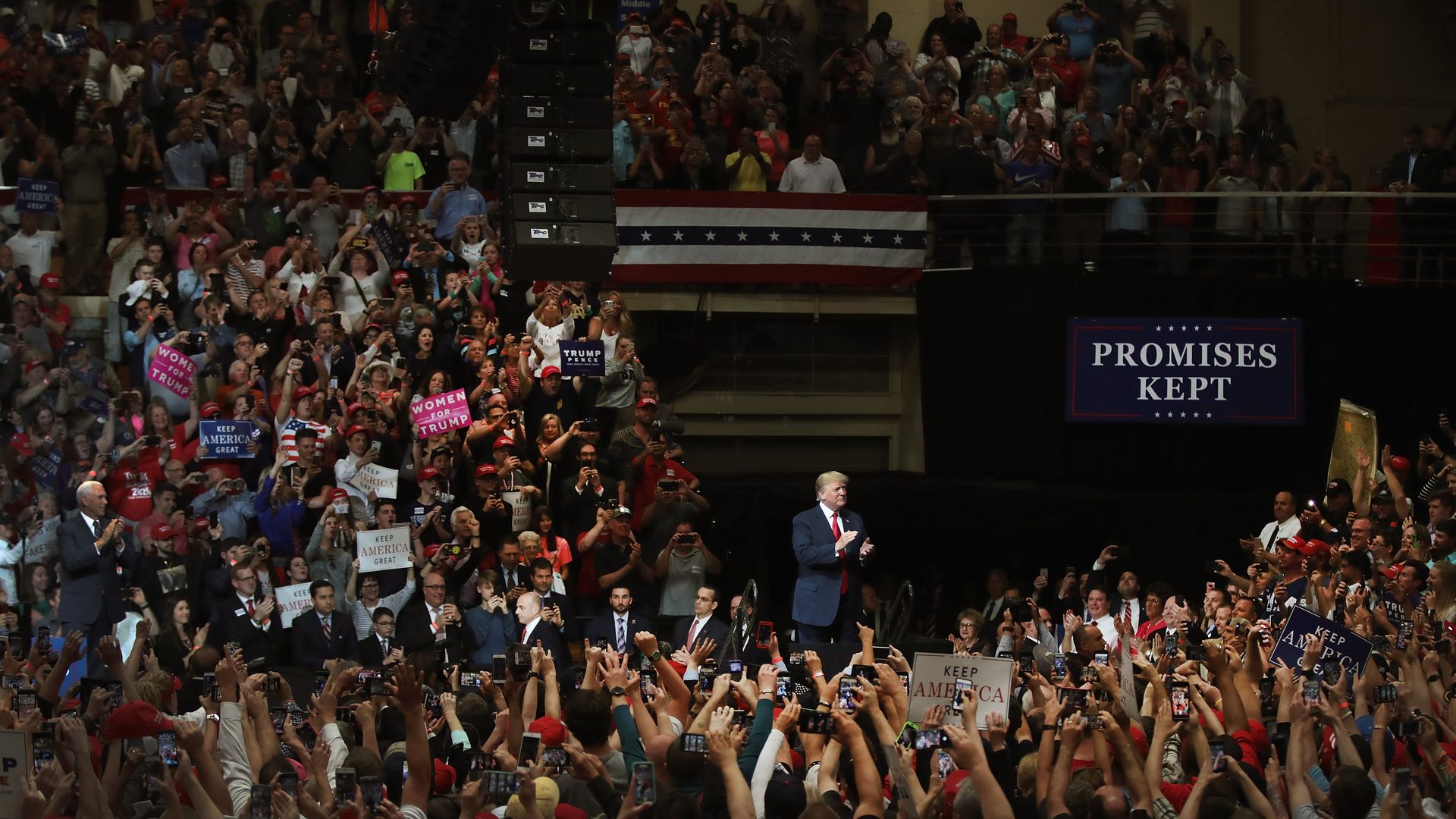 Trump at a rally