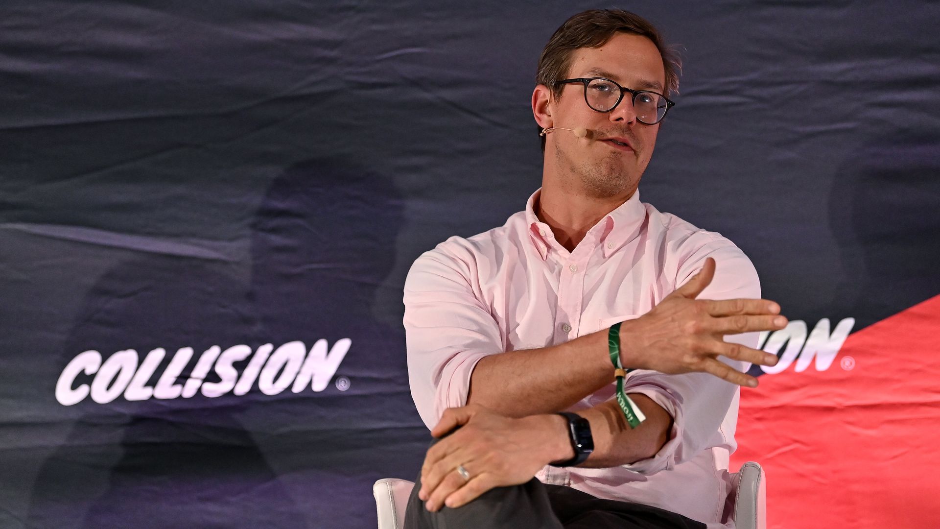 Nicholas Carlson, Global Editor-in-chief, Insider, on Fourth Estate Stage, Unlocking new monetization models, during day two of Collision 2022 at Enercare Centre in Toronto, Canada